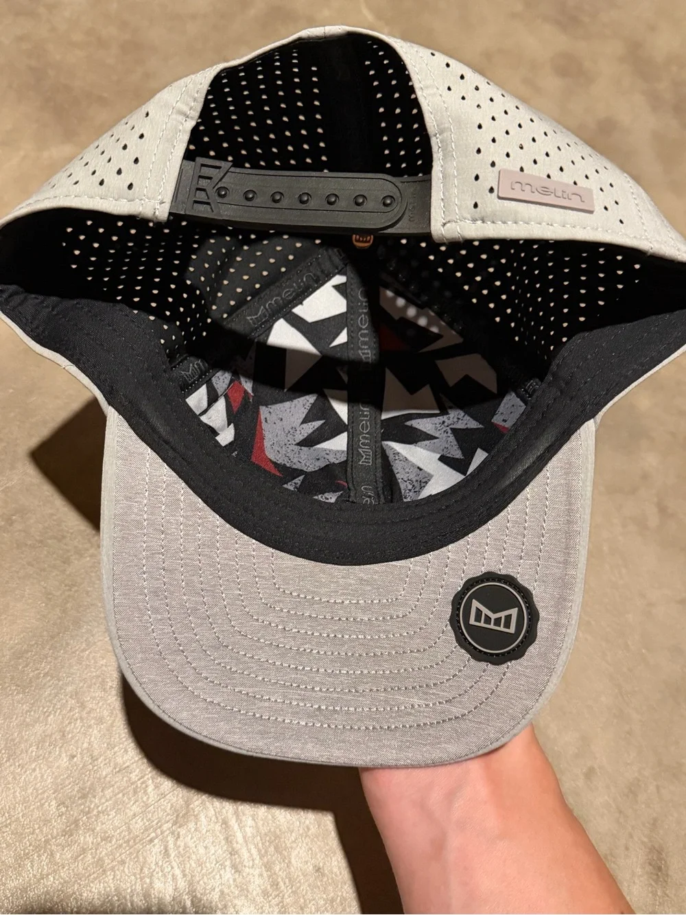 Melin Light Gray Golf Hat
